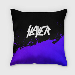 Подушка квадратная Slayer purple grunge, цвет: 3D-принт