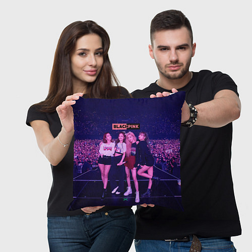 Подушка квадратная Blackpink concert / 3D-принт – фото 3