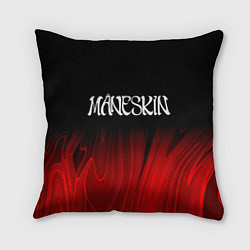 Подушка квадратная Maneskin red plasma, цвет: 3D-принт