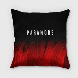 Подушка квадратная Paramore red plasma, цвет: 3D-принт