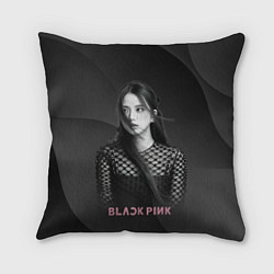 Подушка квадратная Jisoo black, цвет: 3D-принт