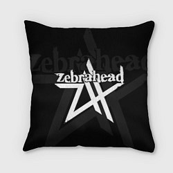 Подушка квадратная Zebrahead - logo, цвет: 3D-принт