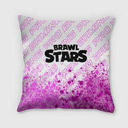 Подушка квадратная Brawl Stars pro gaming: символ сверху, цвет: 3D-принт