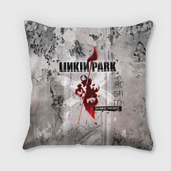 Подушка квадратная Linkin Park Hybrid Theory, цвет: 3D-принт