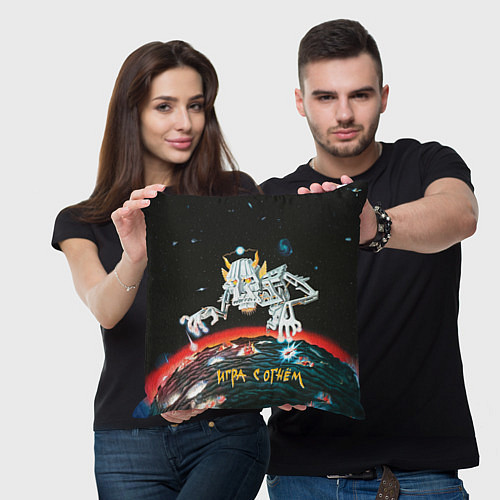 Подушка квадратная Ария Игра с огнём / 3D-принт – фото 3