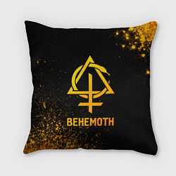 Подушка квадратная Behemoth - gold gradient, цвет: 3D-принт