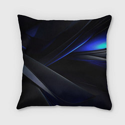 Подушка квадратная Black blue background, цвет: 3D-принт