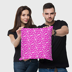 Подушка квадратная Логотип Барби - буква B, цвет: 3D-принт — фото 2