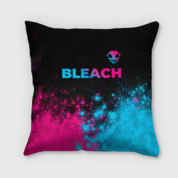 Подушка квадратная Bleach - neon gradient: символ сверху, цвет: 3D-принт