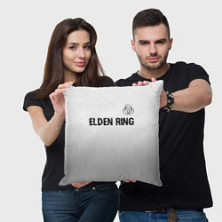 Подушка квадратная Elden Ring glitch на светлом фоне: символ сверху, цвет: 3D-принт — фото 2