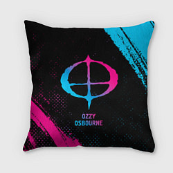 Подушка квадратная Ozzy Osbourne - neon gradient