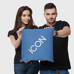 Подушка квадратная ICON, цвет: 3D-принт — фото 2