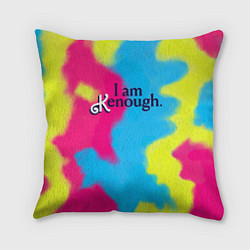 Подушка квадратная I Am Kenough Tie-Dye, цвет: 3D-принт