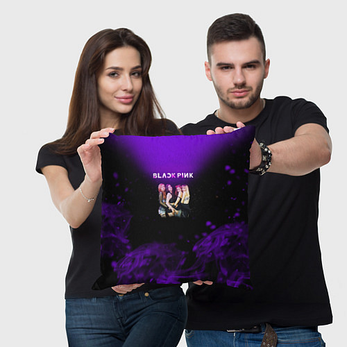 Подушка квадратная Blackpink art / 3D-принт – фото 3
