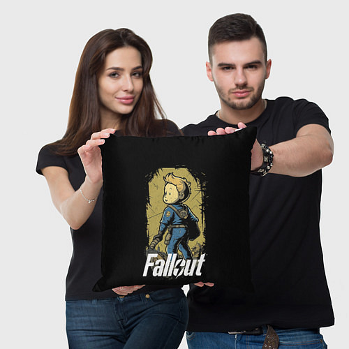 Подушка квадратная Fallout boy / 3D-принт – фото 3