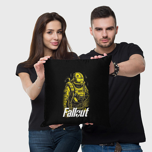 Подушка квадратная Poster Fallout / 3D-принт – фото 3
