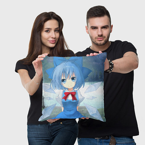 Подушка квадратная Touhou Project Cirno Тируно 9 / 3D-принт – фото 3