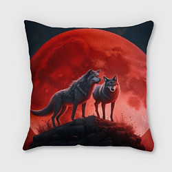 Подушка квадратная Кровавая луна
