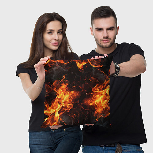 Подушка квадратная Fire style / 3D-принт – фото 3