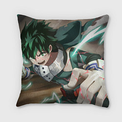 Подушка квадратная Моя геройская академия Midoriya Izuku, цвет: 3D-принт