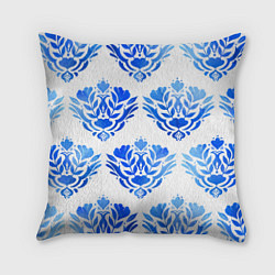 Подушка квадратная Floral pattern - watercolor, цвет: 3D-принт