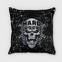 Подушка квадратная Hard rock - evil skull, цвет: 3D-принт