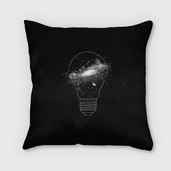 Подушка квадратная Галактика в лампе, цвет: 3D-принт