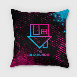 Подушка квадратная The Neighbourhood - neon gradient, цвет: 3D-принт