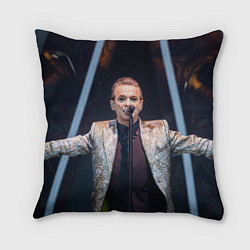 Подушка квадратная Depeche Mode - Dave Gahan stage memento mori, цвет: 3D-принт