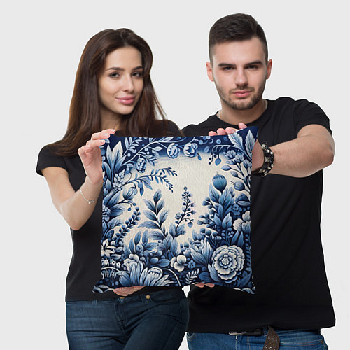 Подушка квадратная Праздник к нам приходит / 3D-принт – фото 3