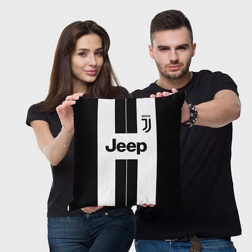 Подушка квадратная Juventus collection / 3D-принт – фото 3