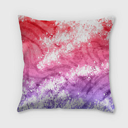 Подушка квадратная Сине-красная абстракция, цвет: 3D-принт