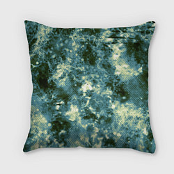 Подушка квадратная Абстракция - ocean in grunge style, цвет: 3D-принт