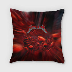 Подушка квадратная Metallica alboom band, цвет: 3D-принт