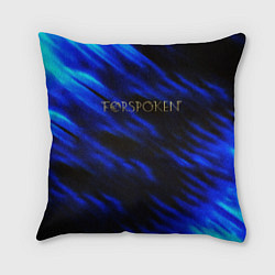 Подушка квадратная Forspoken frey blue game abstraction, цвет: 3D-принт