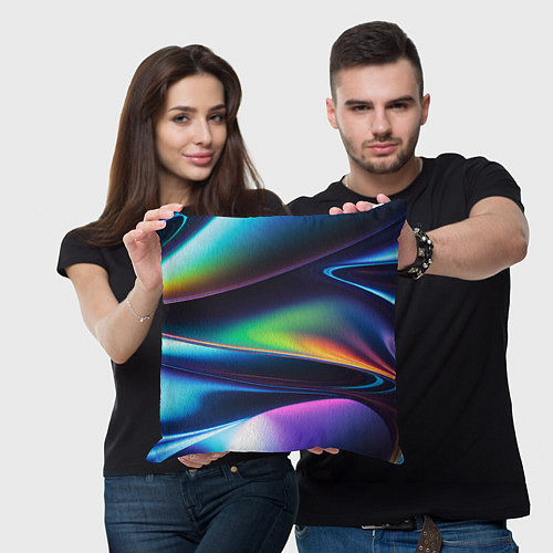 Подушка квадратная Голографический материал / 3D-принт – фото 3