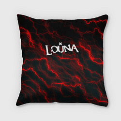 Подушка квадратная Louna storm рок группа, цвет: 3D-принт