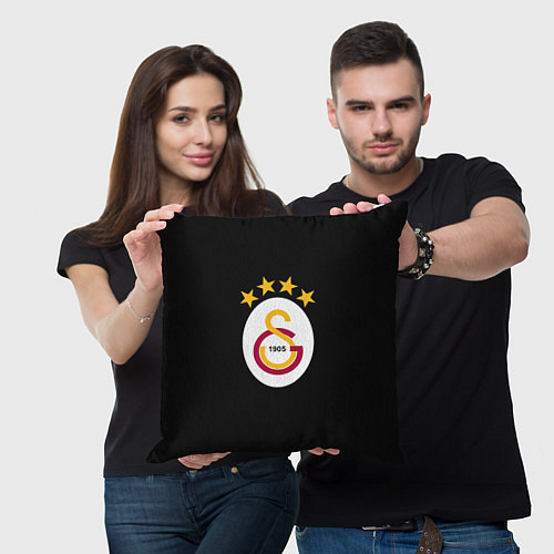 Подушка квадратная Galatasaray logo fc / 3D-принт – фото 3