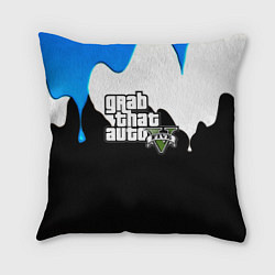 Подушка квадратная GTA 5 краски гейм, цвет: 3D-принт