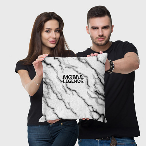 Подушка квадратная Mobile legends молнии / 3D-принт – фото 3