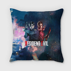 Подушка квадратная Resident Evil game color, цвет: 3D-принт