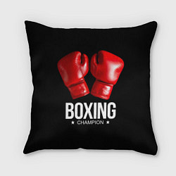 Подушка квадратная Boxing Champion, цвет: 3D-принт