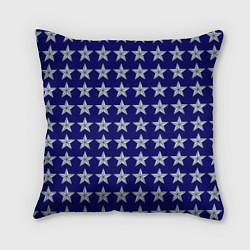 Подушка квадратная Звезды защитникам отечества, цвет: 3D-принт