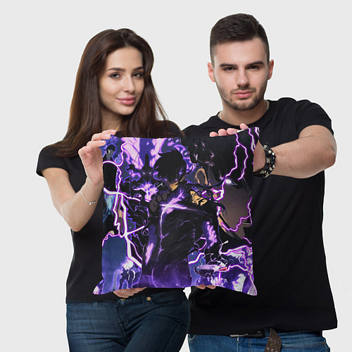 Подушка квадратная Song Jin-Woo - final form / 3D-принт – фото 3