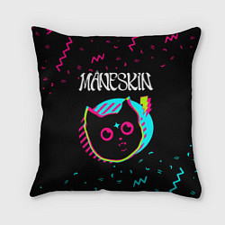 Подушка квадратная Maneskin - rock star cat, цвет: 3D-принт