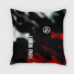 Подушка квадратная Linkin park flame, цвет: 3D-принт