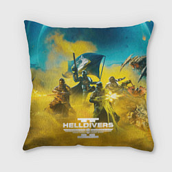 Подушка квадратная Helldivers 2: Battle, цвет: 3D-принт