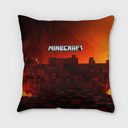 Подушка квадратная Minecraft огненные кубы, цвет: 3D-принт