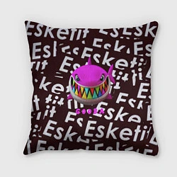 Подушка квадратная Esskeetit logo pattern, цвет: 3D-принт