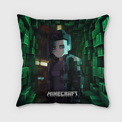 Подушка квадратная Minecraft matrix, цвет: 3D-принт